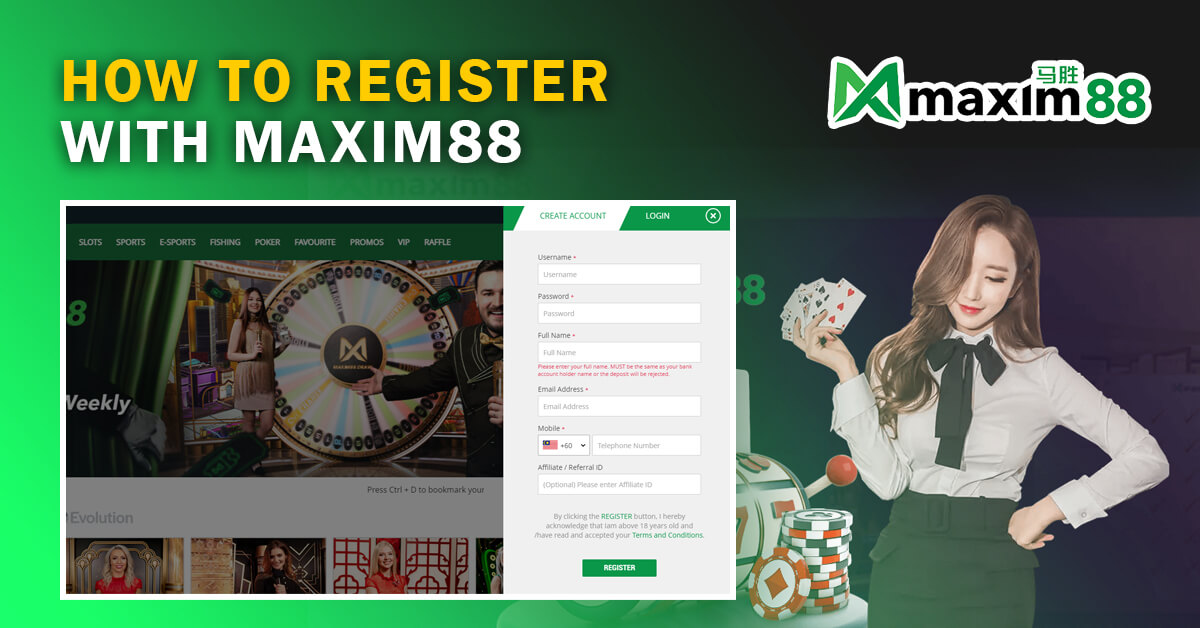 How To Register with Maxim88