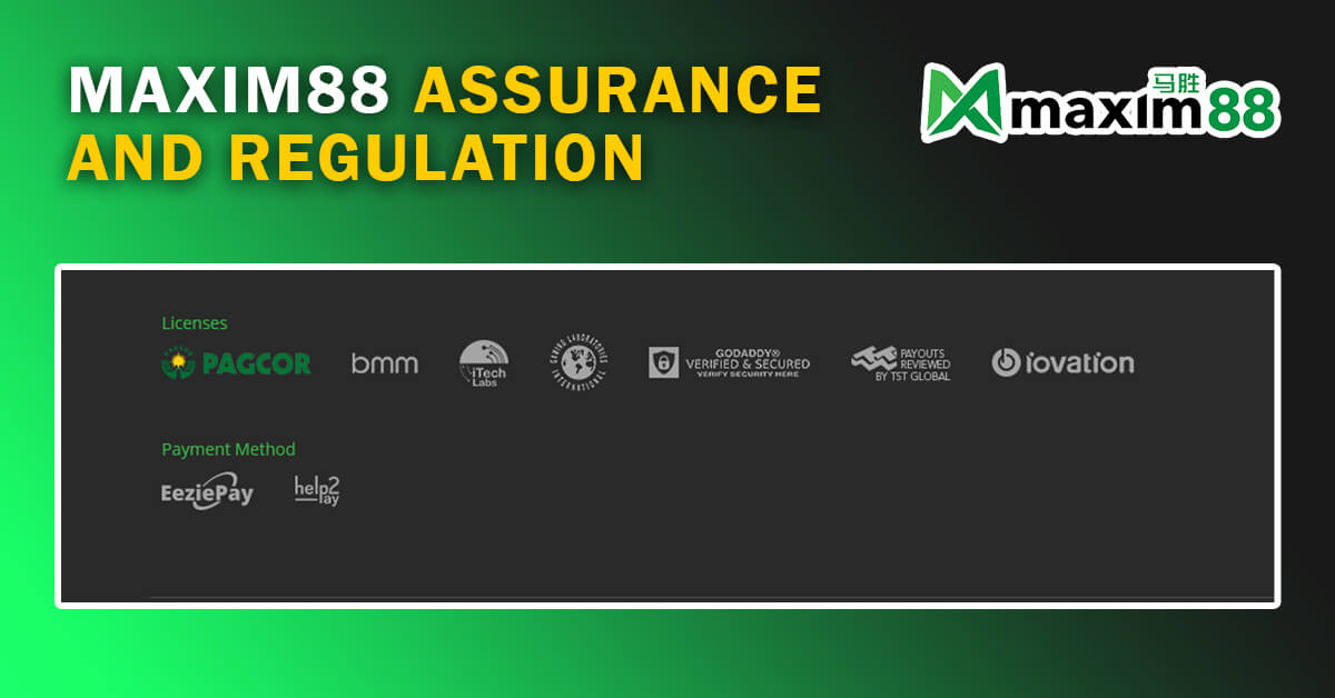 Maxim88 Assurance and Regulation