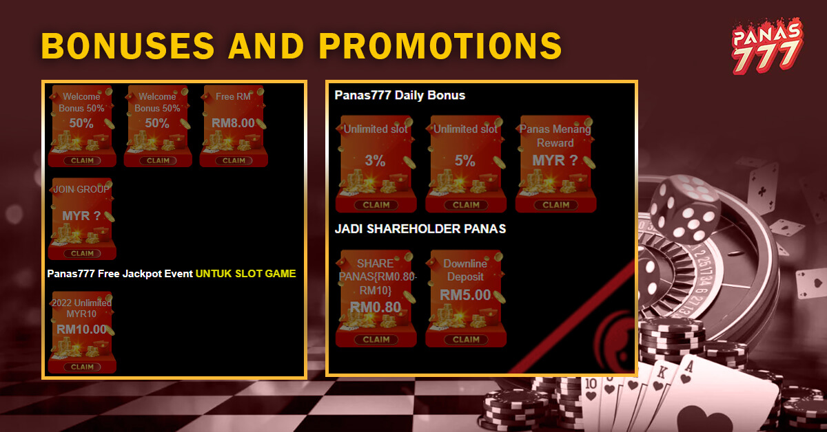 Panas777 Bonuses and Promotions